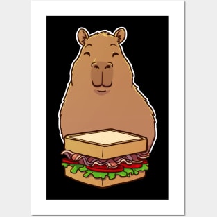 Capybara BLT Sandwich Posters and Art